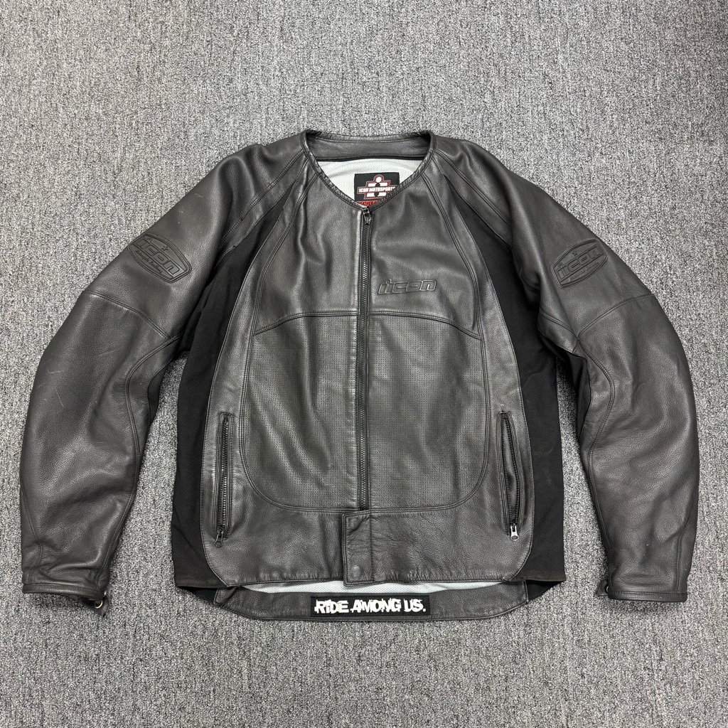 Icon Motosports Leather Merc Jacket Women Xxxxl Motorcycle Jacket Black
